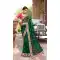 Green Color Net Embroidery And Sequence Work Party Wear Designer Saree -5033159370