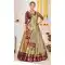 Chiku Gold Banarasi Jacquard Golden Weaving Work Traditional Wear Lehenga Choli - 5035159379