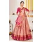 Light Pink Banarasi Jacquard Golden Weaving Work Traditional Wear Lehenga Choli - 5035159381