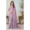 Light Purple Color Glorious Silk Embroidery Work Party Wear Designer Saree -5025159275