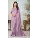Light Purple Color Glorious Silk Embroidery Work Party Wear Designer Saree -5025159275