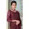 Dark Wine Color Gucci Silk Embroidery Work Party Wear Designer Saree -5025159280