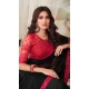 Black Color Glass Silk Embroidery Work Party Wear Designer Saree -5025159284