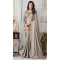 Oracle Silk Grey Green Color Embroidery Work Party Wear Designer Saree -5025159288