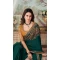 Bottle Green Color Milano Silk Embroidery Work Party Wear Designer Saree -5025159289