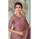 Pink Color Glass Silk Embroidery Work Party Wear Designer Saree -5025159290