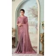Pink Color Glass Silk Embroidery Work Party Wear Designer Saree -5025159290