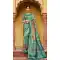 Sea Green Color Silk Kanjivaram Tissue And Khatli Work Designer Wear Saree -5053159488