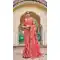 Dola Viscos Pink Color Embroidery Work Bridal Wedding Wear Saree -5054159509