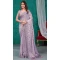 Light Purple Color Pure Satin Organza Sequins Work Festival Party Wear Saree -5056159520