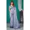 Light Blue Color Pure Satin Organza Sequins Work Festival Party Wear Saree -5056159522