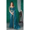 Rama Blue Color Jimmy Silk Golden Dori Work Party Function Wear Saree -5058159529