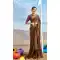 Brown Color Georgette Foil Print Work Casual Party Wear Saree -5064159568