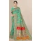 Rama Green Color Cotton Print Work Traditional Wear Latest Designer Saree -5075159640