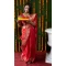 Red Color Banarasi Silk Jacquard Work Traditional Party Wear Saree -5087159772