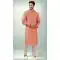 Peach Color Art Silk Printed Work Traditional Wear Men's Kurta Pajama -508219699
