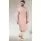 Light Pink Color Art Silk Printed Work Traditional Wear Men's Kurta Pajama -508219706