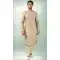 Beige Color Art Silk Printed Work Traditional Wear Men's Kurta Pajama -508219710