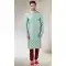 Art Silk Pista Green Color Printed Work Traditional Wear Men's Kurta Pajama -508219719