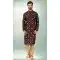 Art Silk Brown Color Printed Work Traditional Wear Men's Kurta Pajama -508219724