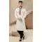 Banarasi Art Silk Off White Color Mirror Work Traditional Wear Men's Kurta Pajama -5083159744