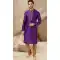 Purple Color Banarasi Art Silk Mirror Work Traditional Wear Men's Kurta Pajama -5083159745