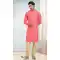 Light Pink Color Jacquard Butti Work Function Wear Designer Men's Kurta Pajama -5091159791
