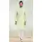 Pista Green Color Jacquard Symbol Design Work Party Wear Men's Kurta Pajama -5092159802