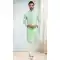 Pista Green Color Silk Embroidery Work Function Wear Men's Kurta Pajama -5093159808