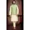 Festival Wear Cream And Pista Green Color Art Silk Men's Kurta Pajama With Jacket -5108159874