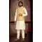 Cream And Yellow Color Festival Wear Art Silk Men's Kurta Pajama With Jacket -5108159884