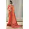Peach Color Pure Linen Weaving Work Party Wear Plus Size Saree Blouse -5072159620