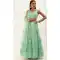 Embroidery Work Turquoise Blue Color Net Designer Wear Lehenga Choli -5148160166