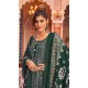 Green Color Rayon Foil Print And Gota Work Festival Wear Gown With Dupatta -5163160235