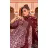 Maroon Color Rayon Foil Print And Gota Work Festival Wear Gown With Dupatta -5163160236
