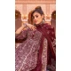 Maroon Color Rayon Foil Print And Gota Work Festival Wear Gown With Dupatta -5163160236