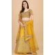 Yellow Color Satin Silk Embroidery Work Party Wear Lehenga Choli -5195160479