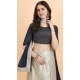 Cream Color Malay Satin Sequence Work Party Wear Lehenga Choli -5196160480