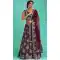 Designer Function Wear Burgundy Color Net Embroidery Work Lehenga Choli -5206160543