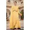 Yellow Color Georgette Embroidery Designer Eid Party Wear Palazzo Suit -5255160767