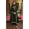 Exotic Green Color Velvet Embroidery Work Party Wear Women Salwar Kameez -5276160932