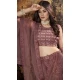 Wine Color Net Embroidered Work Traditional Party Wear Plus Size Lehenga Choli -5309161162