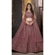 Wine Color Net Embroidered Work Traditional Party Wear Plus Size Lehenga Choli -5309161162