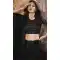 Black Color Net Embroidered Work Traditional Party Wear Plus Size Lehenga Choli -5309161165
