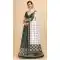Dark Green Color Satin Digital Print Traditional Party Wear Lehenga Choli -5316161212