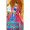 Blue Color Vaishali Silk Real Mirror Work Designer Plus Size Lehenga Choli -5338161464