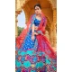 Blue Color Vaishali Silk Real Mirror Work Designer Plus Size Lehenga Choli -5338161464
