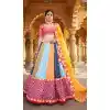Multi Color Vaishali Silk Real Mirror Work Designer Plus Size Lehenga Choli -5338161465