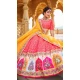 Pink Color Vaishali Silk Real Mirror Work Designer Plus Size Lehenga Choli -5338161466