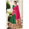 Green Color Banarasi Silk Jacquard Work Party Wear Lehenga Choli -5340161475